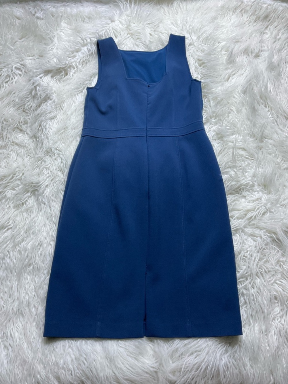Ann Taylor square back sheath dress in blue - Picture 5 of 6